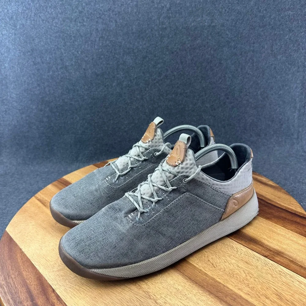 OluKai Nanea Li Shoes Mens Size 8.5 Gray Textile Low Top Casual Sneakers